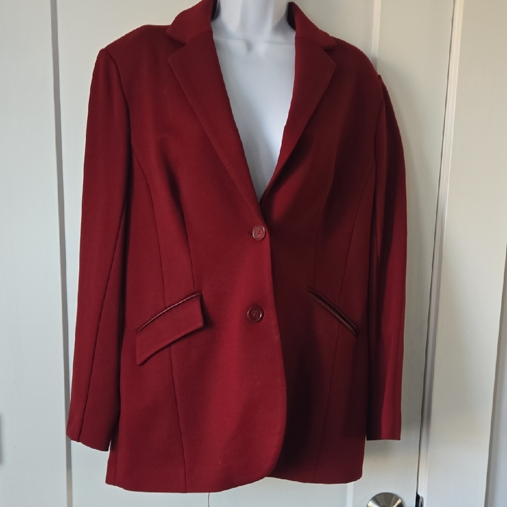 DG2 by Diane Gilman Rich Red Women's Blazer NEW!
